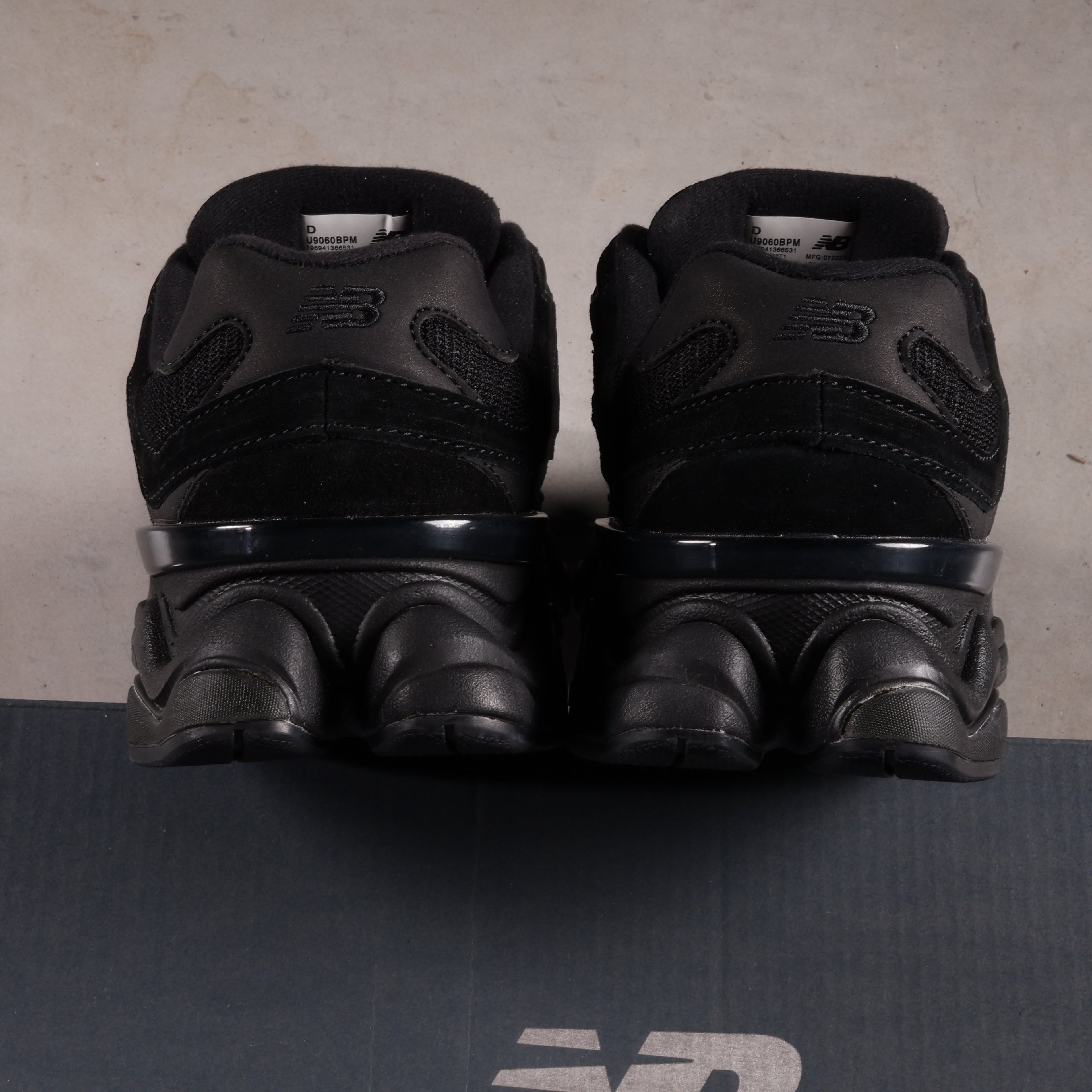 New Balance 9060 Triple Black Suede