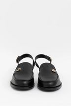 Crystal CC Logo Slingback loafers