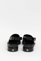 Crystal CC Logo Slingback loafers
