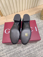 Gucci Horsebit Patent Leather Ballerina Flat