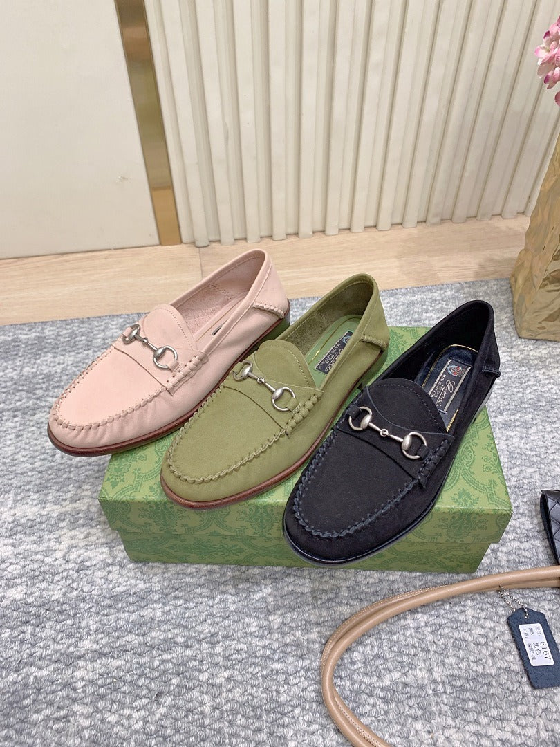 Gucci Suede Horsebit Driver