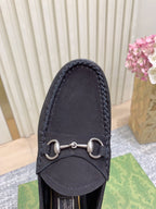 Gucci Suede Horsebit Driver