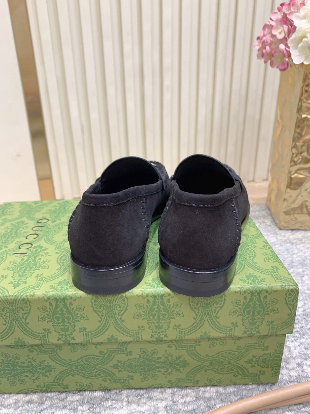 Gucci Suede Horsebit Driver