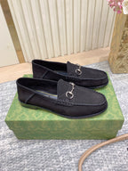 Gucci Suede Horsebit Driver
