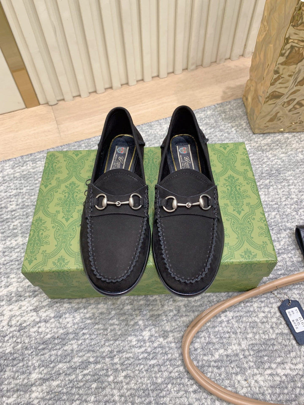 Gucci Suede Horsebit Driver