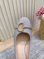 Gucci Horsebit Patent Leather Ballerina Flat