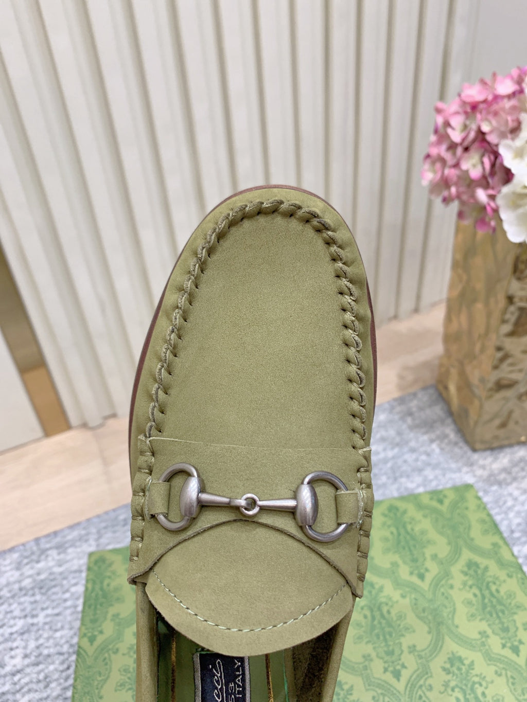 Gucci Suede Horsebit Driver