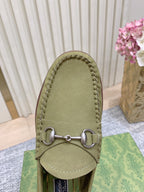 Gucci Suede Horsebit Driver