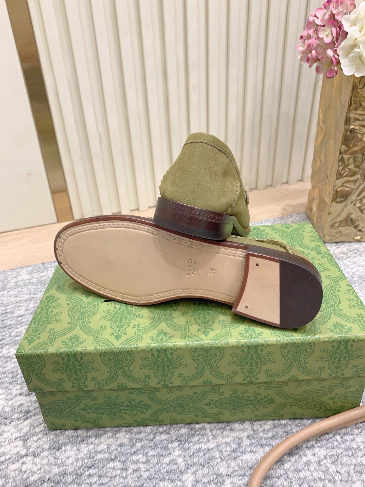 Gucci Suede Horsebit Driver