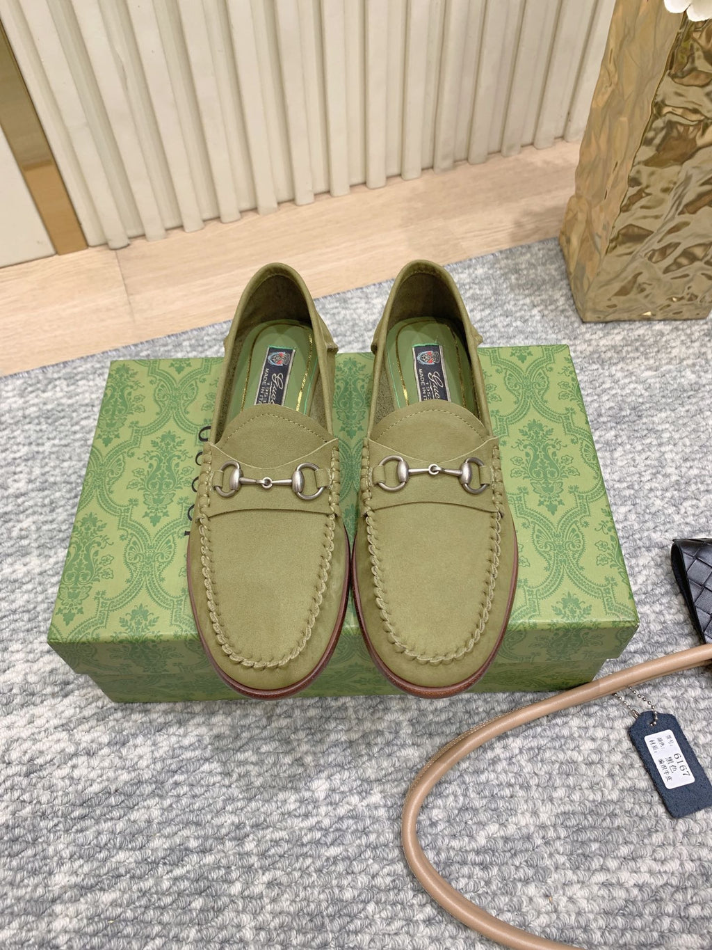 Gucci Suede Horsebit Driver